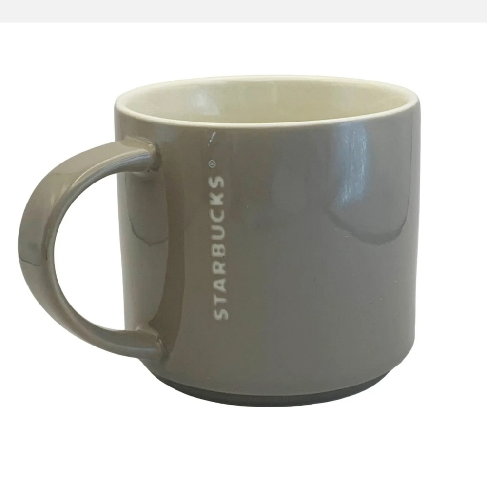 Starbucks | 2013 Gray Embossed Lettering Mug